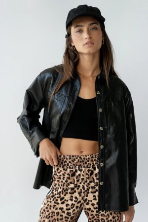 Böhme Bruno Vegan Leather Shacket