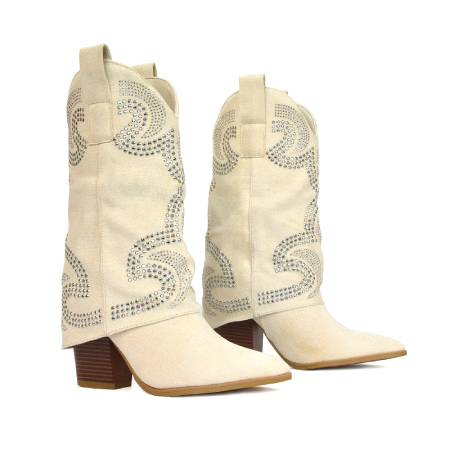XY London Diamante Festival Boots