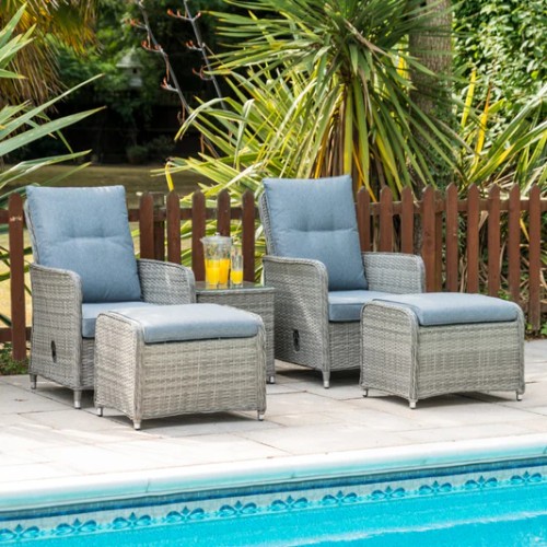 Julian Charles Grey Lounger Set