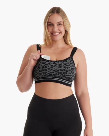 Momcozy Hands Free Seamless Stretch Fabric Pumping Bra
