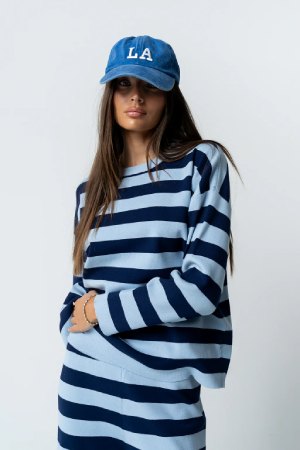Böhme Joey Striped Sweater in Navy