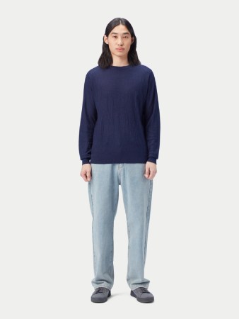 GOBI Cashmere Lightweight Silk Cashmere Textured Sweater