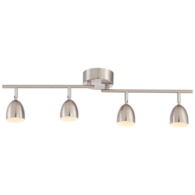 Pro Track Alexa 4-Light Satin Nickel LED Track Fixture 