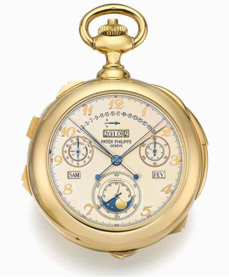 19. Patek Philippe Yellow Gold Calibre clock