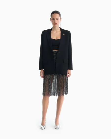 Dodiee QUINN oversized blazer in noir