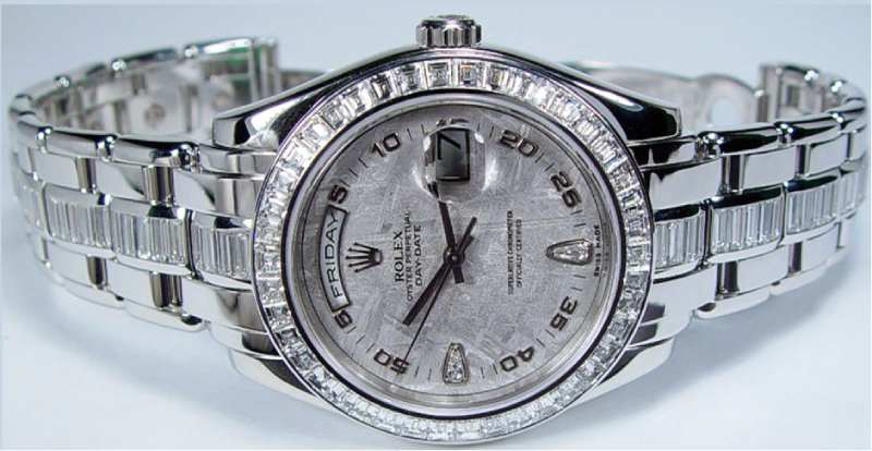 Diamond Pearlmaster Rolex Platinum