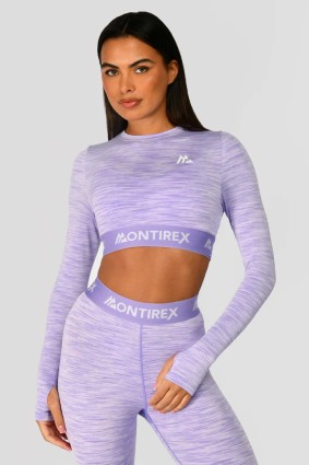 Trail Icon Long Sleeve Crop Top