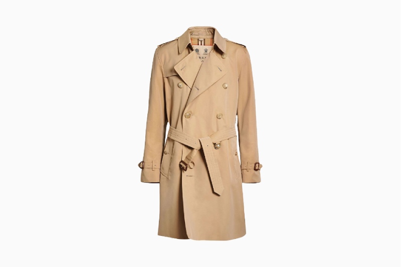 Burberry Kensington Men's Trench Coat Long