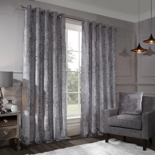 Julian Charles Velvet Eyelet Curtains