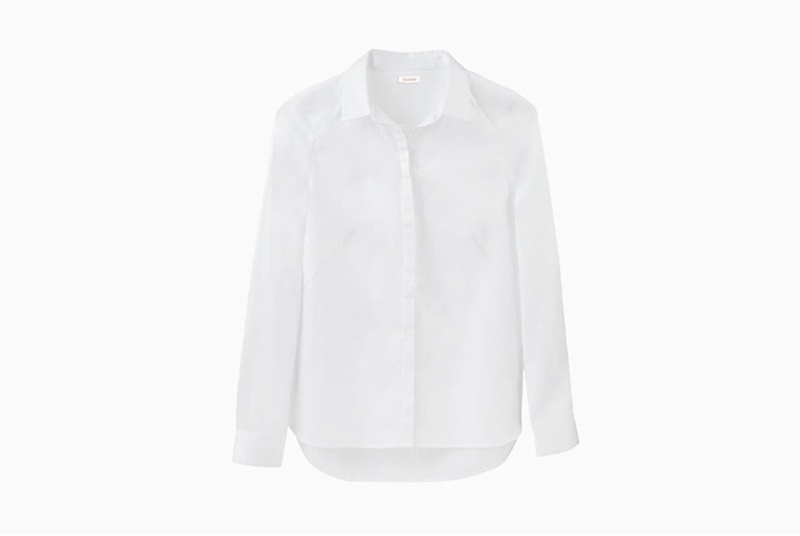 Cuyana Poplin White Shirt