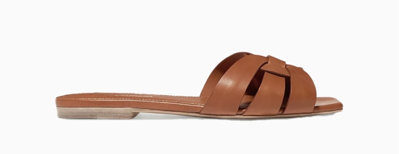 Saint Laurent Leather Slides